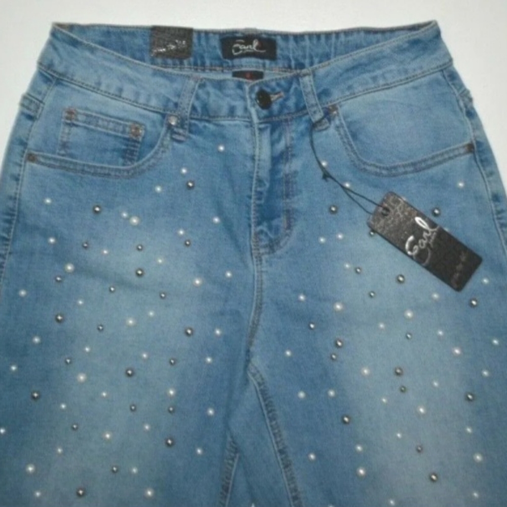 New Earl Light denim jean short size 8